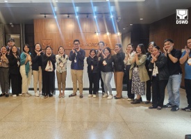 DSWD ACADEMY headed by Atty. Justin Caesar Anthony D. Batocabe (Center) with the DOLE Regional Office XI participants on a facility day tour.